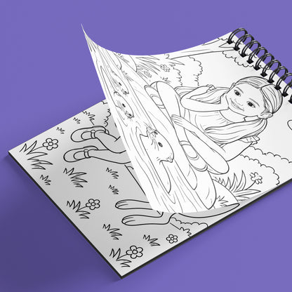 Animal Adventure Coloring Book | Girl