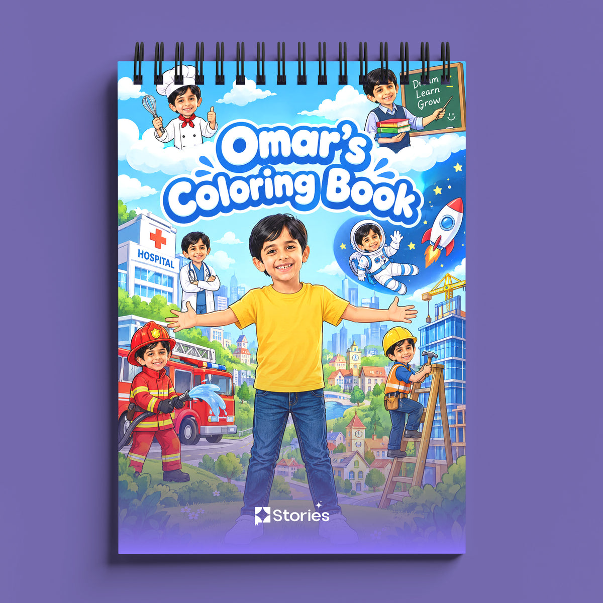 Future Careers Coloring Book | Boy