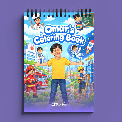 Future Careers Coloring Book | Boy