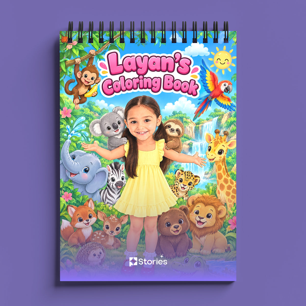 Animal Adventure Coloring Book | Girl