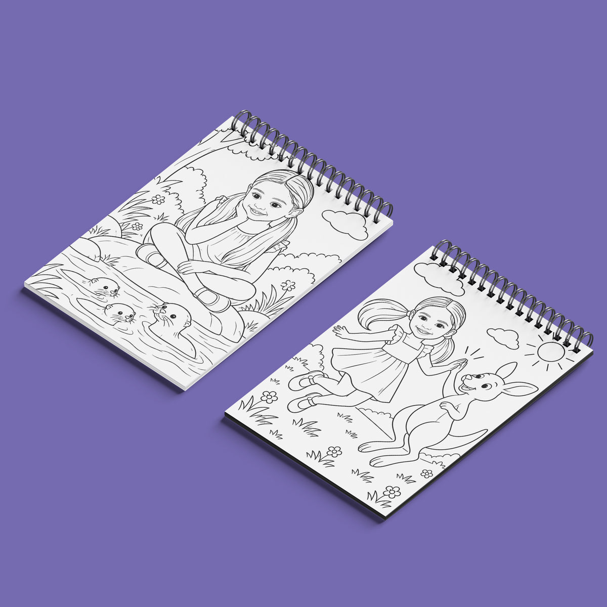 Animal Adventure Coloring Book | Girl